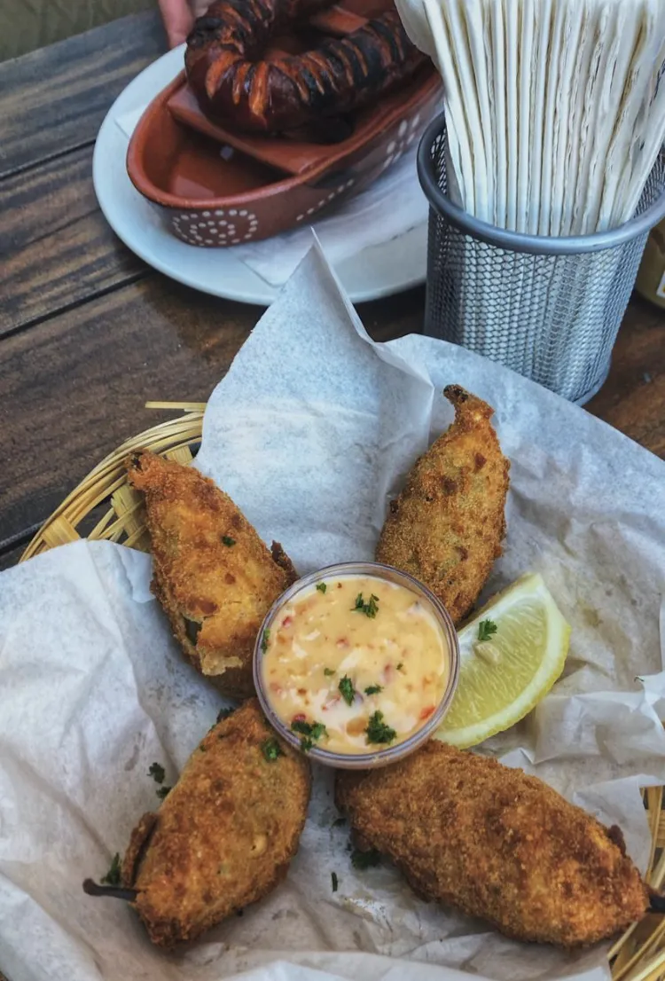 Starters with dipping sauce