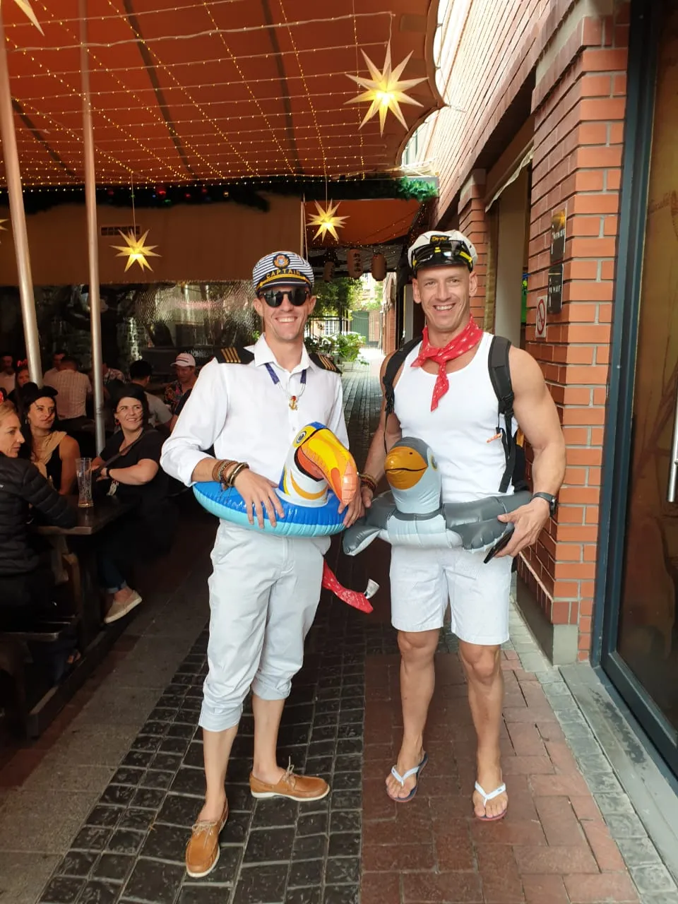 Guests in fancy dress for the Cape Town Sevens