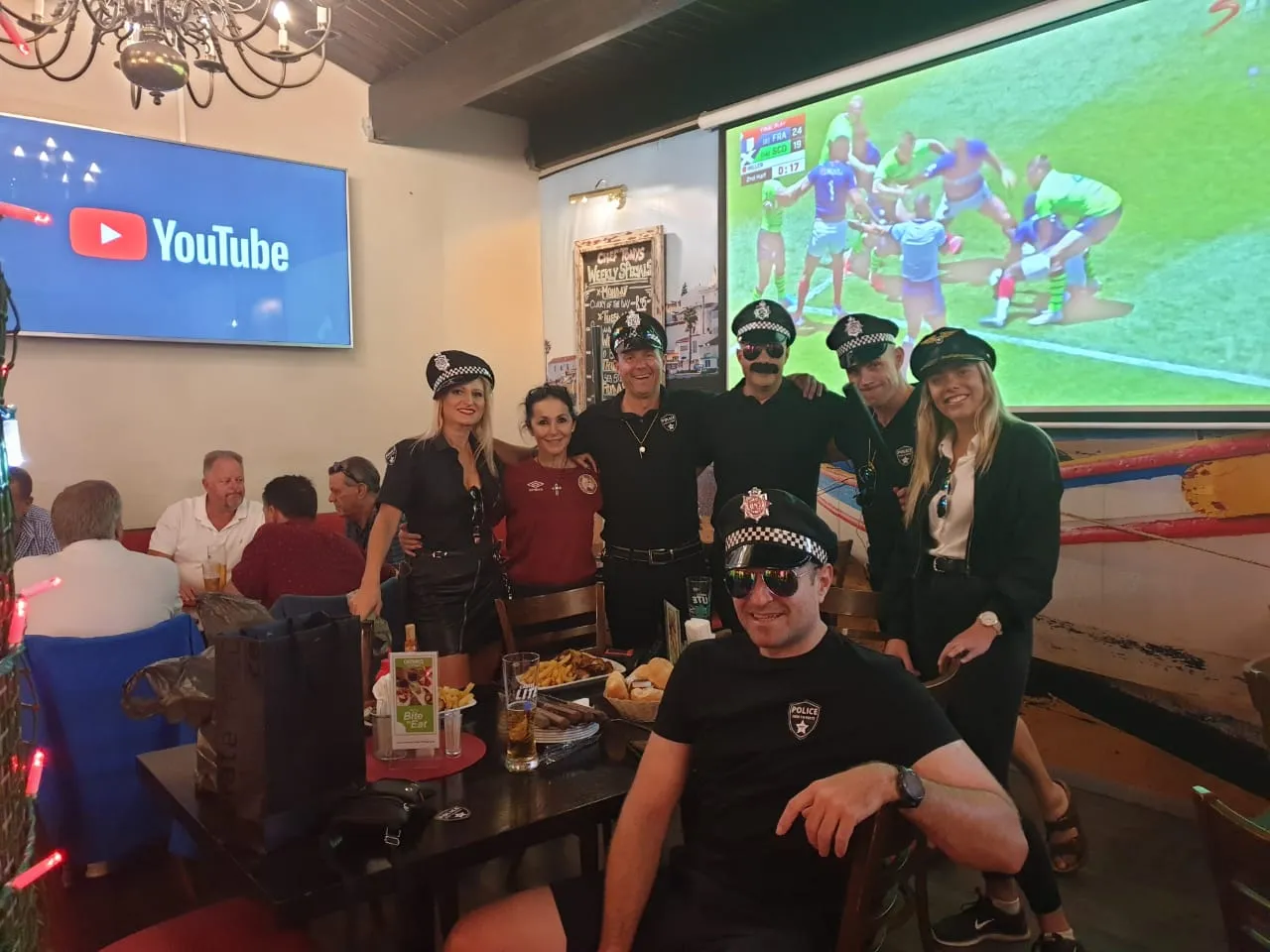 Guests watching the screens