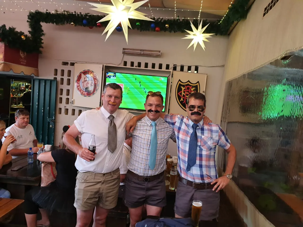 Guests in fancy dress for the Cape Town Sevens